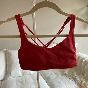 LULULEMON WOMENS RED FREE TO BE SPORTS BRA